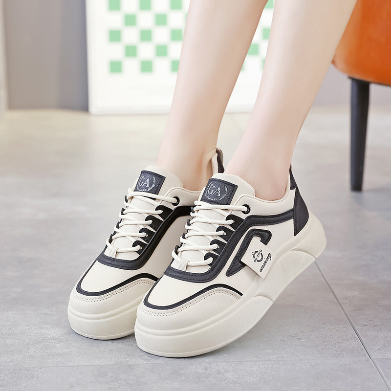 Damen modische Freizeitsneaker mit atmungsaktivem Obermaterial und rutschfester Sohle EB