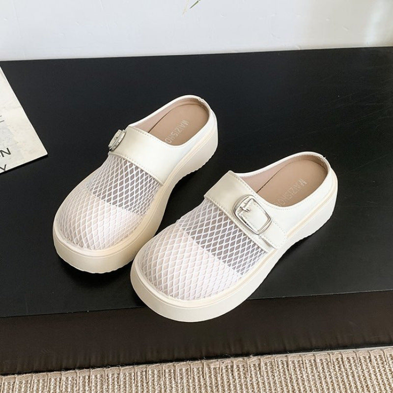 Damen Clogs mit trendigem Schnallen-Design EB