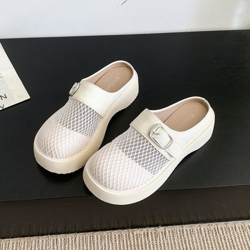 Damen Clogs mit trendigem Schnallen-Design EB