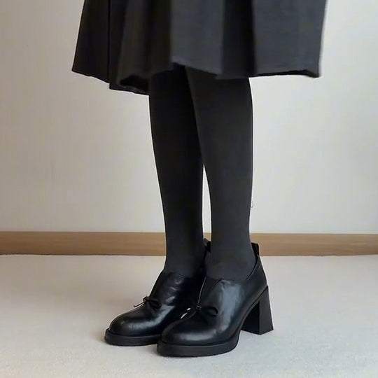 Damen elegante Halbschuhe mit praktischem Schlupfdesign und dekorativem Schleifenakzent EB