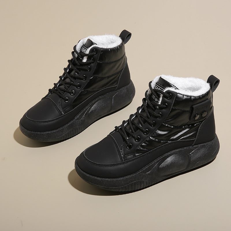 Damen Warmgefütterte High-Top Sneakers mit rutschfester Sohle EB