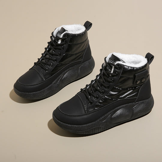 Damen Warmgefütterte High-Top Sneakers mit rutschfester Sohle EB