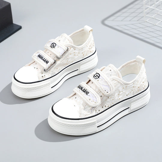 Damen Sneakers mit Klettverschluss und modischem Design EB