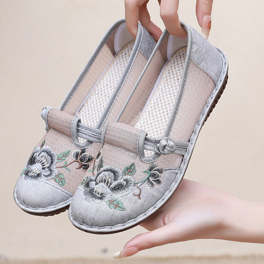 Damen Traditionelle bestickte Hausschuhe EB