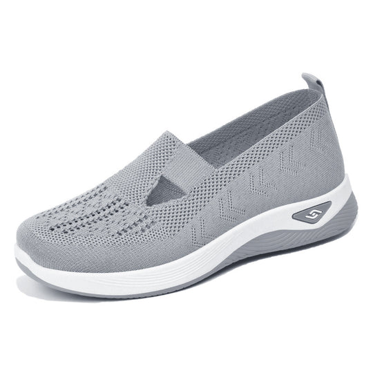 Damen Atmungsaktive Slip-On Sneakers mit elastischem Einschlupf EB