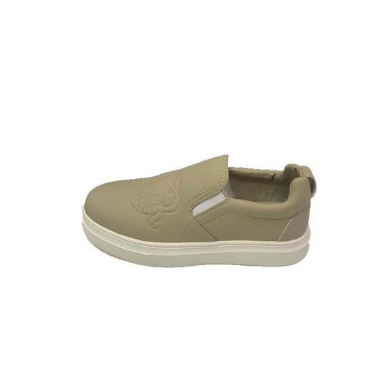 Damen Slip-On Sneakers mit modischem Logo-Detail und rutschfester Sohle EB