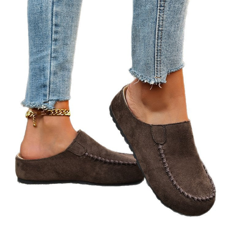 Damen Bequeme Clogs aus hochwertigem Wildleder EB