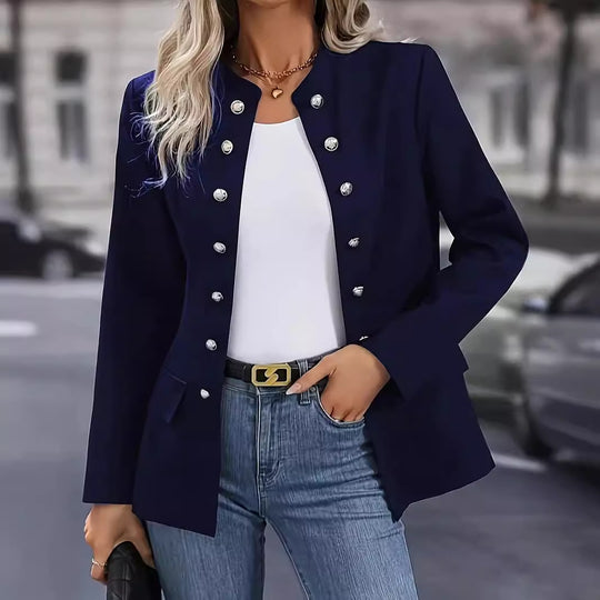 Damen Blazer mit stylishen Druckknöpfen und eleganter Passform EB