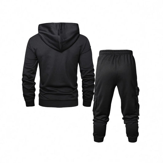 Herren Komfortables Hoodie- und Jogginghosen-Set mit praktischen Taschen EB