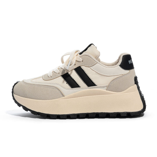 Damen Modische Plateau-Sneaker mit bequemem Fußbett und sportlichem Design EB