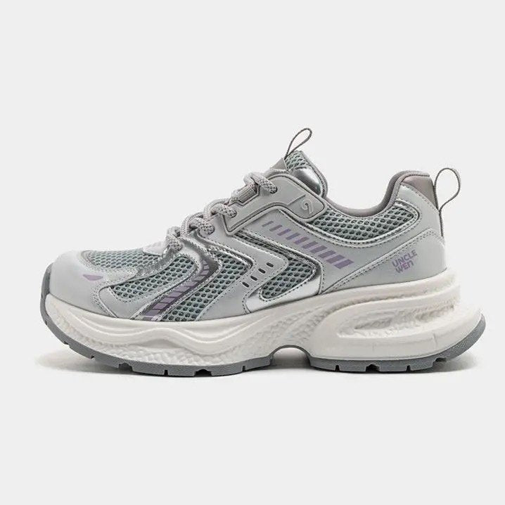 Damen Laufende Sneakers mit atmungsaktivem Mesh-Obermaterial und stabiler Dämpfung EB