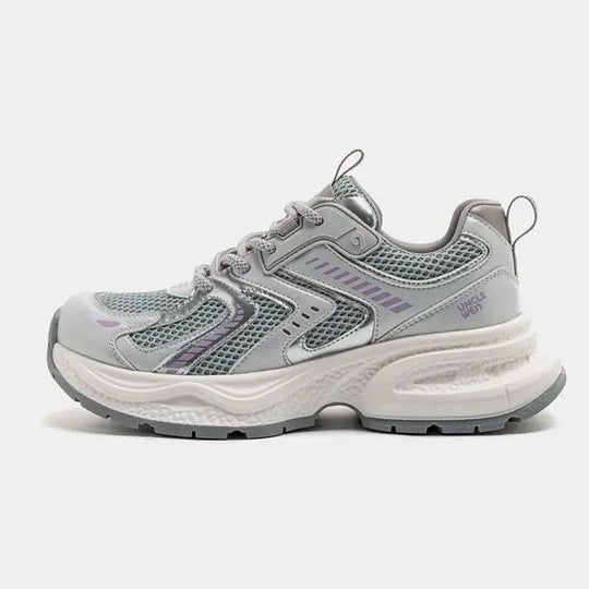 Damen Laufende Sneakers mit atmungsaktivem Mesh-Obermaterial und stabiler Dämpfung EB