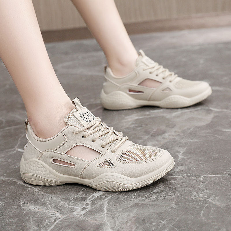 Damen Sportliche Sneaker mit atmungsaktiver Mesh-Oberfläche und rutschfester Sohle EB
