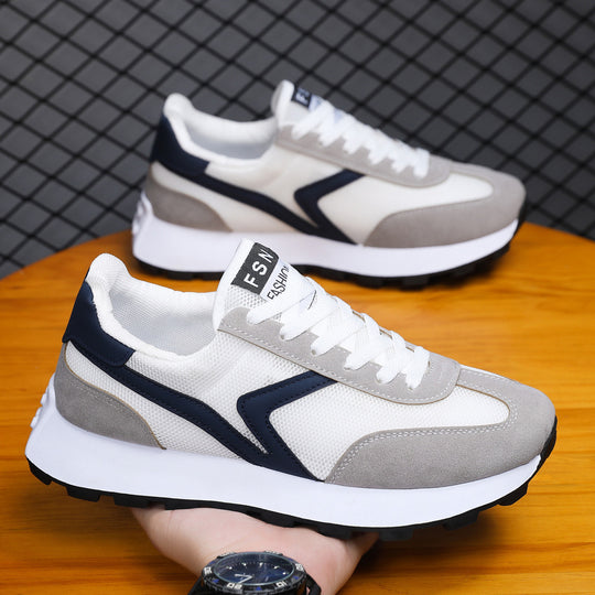 Damen Sportliche Sneakers mit atmungsaktivem Mesh und stoßdämpfender Sohle EB