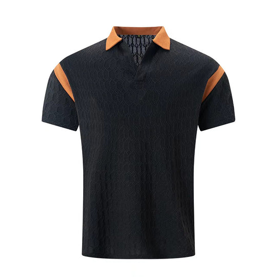 Herren Kurzarm Poloshirt mit strukturiertem Kragen und sportlichem Design EB