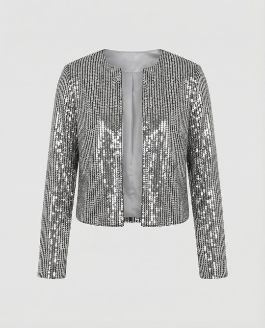 Damen Strickjacke mit Glitzereffekt – EB