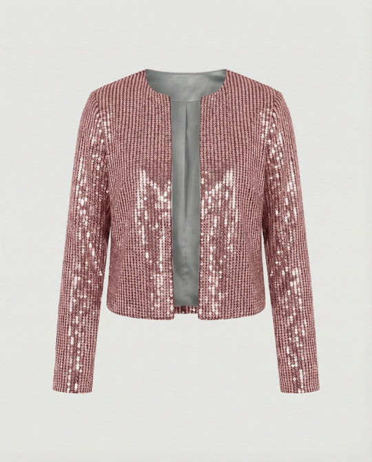 Damen Strickjacke mit Glitzereffekt – EB