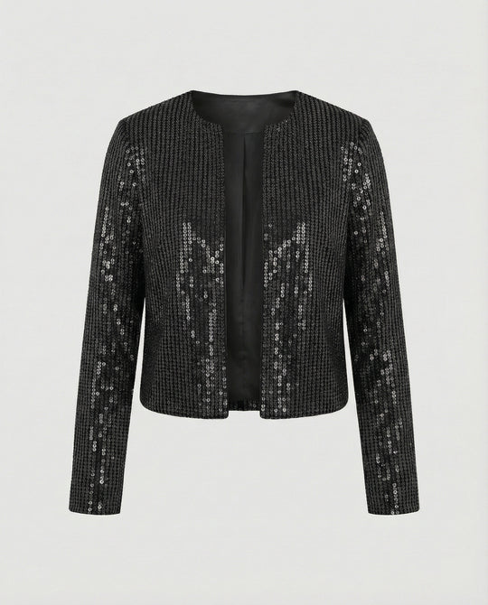 Damen Strickjacke mit Glitzereffekt – EB