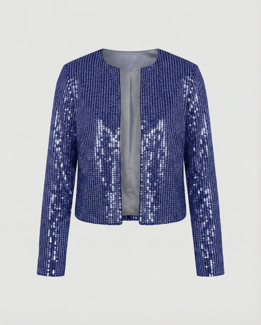 Damen Strickjacke mit Glitzereffekt – EB