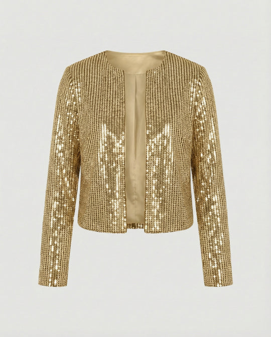 Damen Strickjacke mit Glitzereffekt – EB