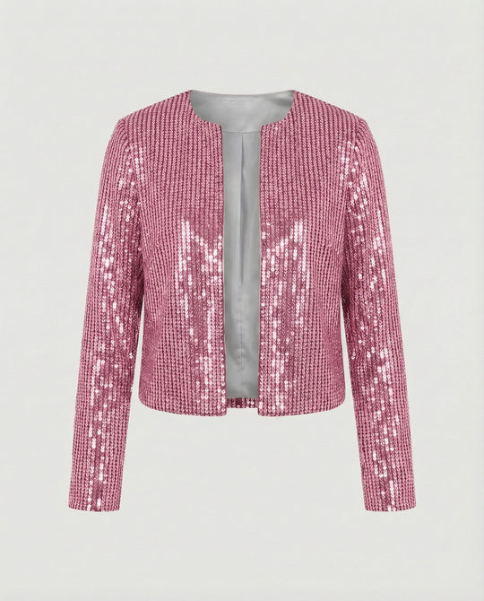 Damen Strickjacke mit Glitzereffekt – EB