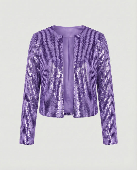 Damen Strickjacke mit Glitzereffekt – EB