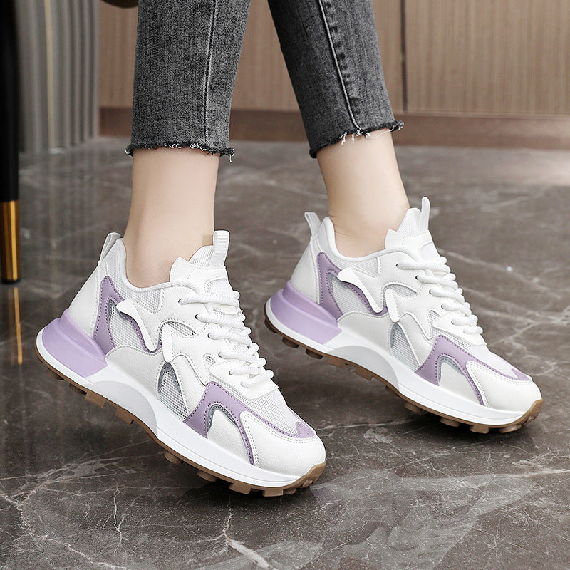 Damen Sportliche Lauf-Sneaker mit stoßdämpfender Sohle und modischem Design EB
