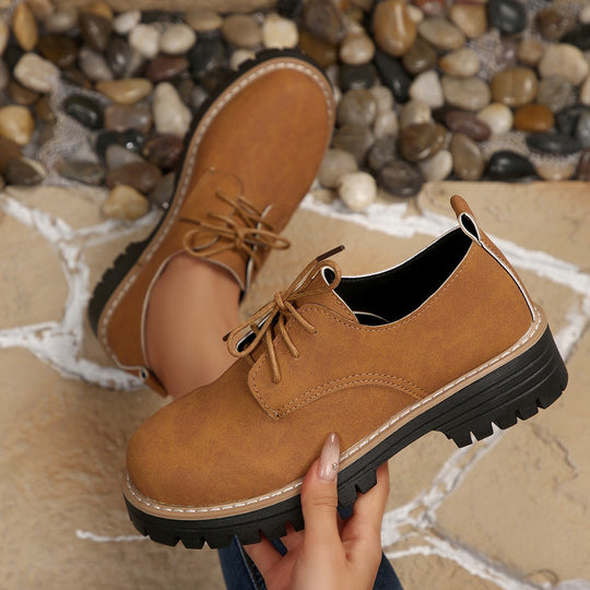 Damen Komfortable Schnürschuhe mit robustem Profil EB