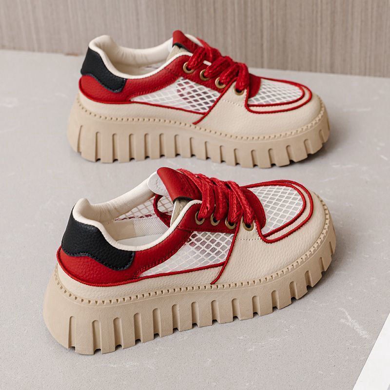 Damen modische Lifestyle-Sneaker mit texturiertem Obermaterial und dämpfender Sohle EB