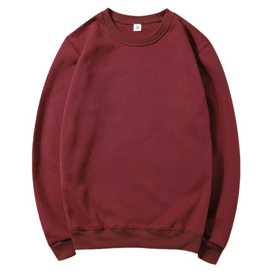 Unisex zeitloser Rundhals-Sweater ohne Kapuze mit angerauter Innenseite und verstärktem Nacken EB