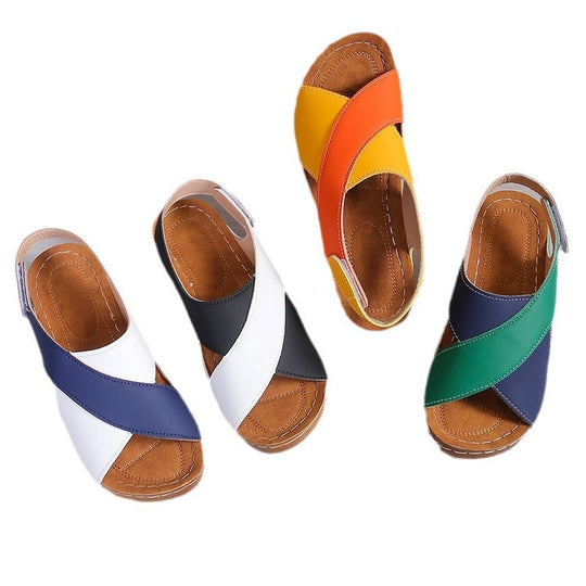 Damen Komfortable Keil-Sandalen EB