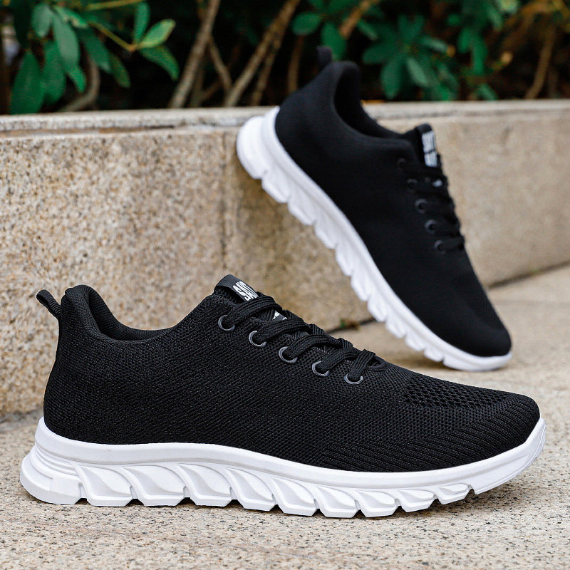 Damen Sportliche Fitness-Sneakers mit atmungsaktivem Mesh-Obermaterial EB
