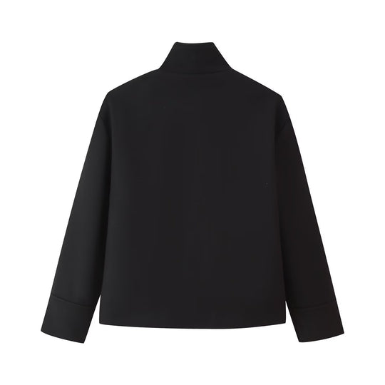 Damen gesteppte Kurzjacke mit hohem Kragen EB