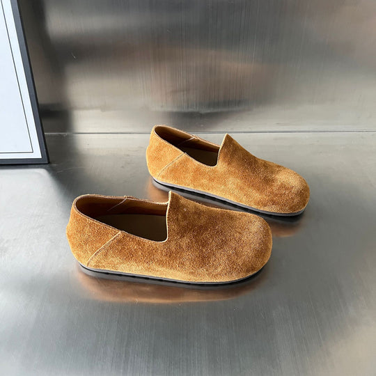Damen Elegante und komfortable Mokassins aus hochwertigem Wildleder EB