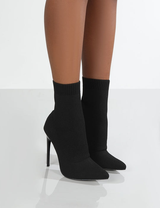 Damen High Heels mit enganliegendem Stricksohlen-Design EB