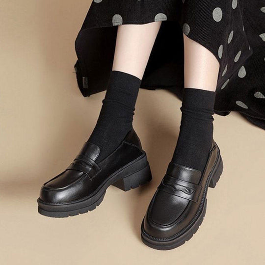 Damen Elegante und bequeme Loafer von hochwertigem Leder EB