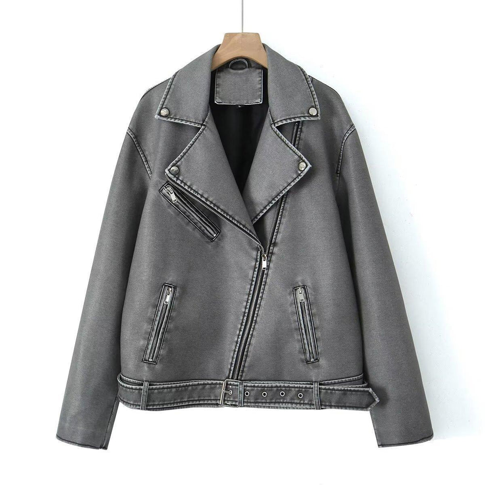 Damen Bikerjacke im Vintage-Stil EB