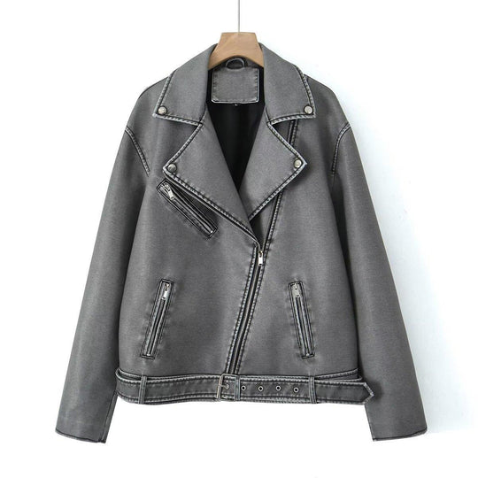 Damen Bikerjacke im Vintage-Stil EB