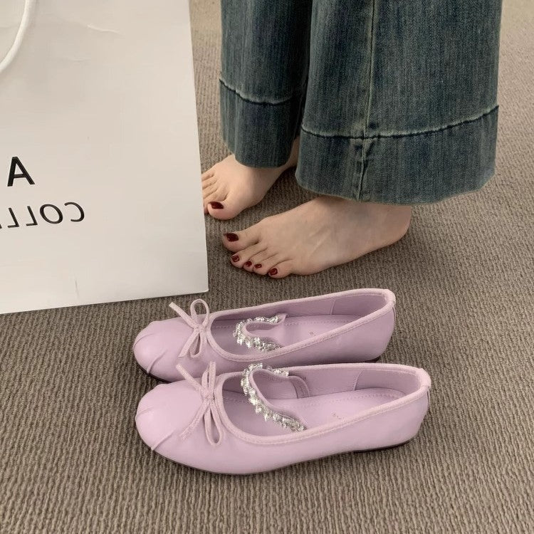 Damen Ballerinas mit elegantem Schleifenakzent und hochwertigem Innenfutter EB