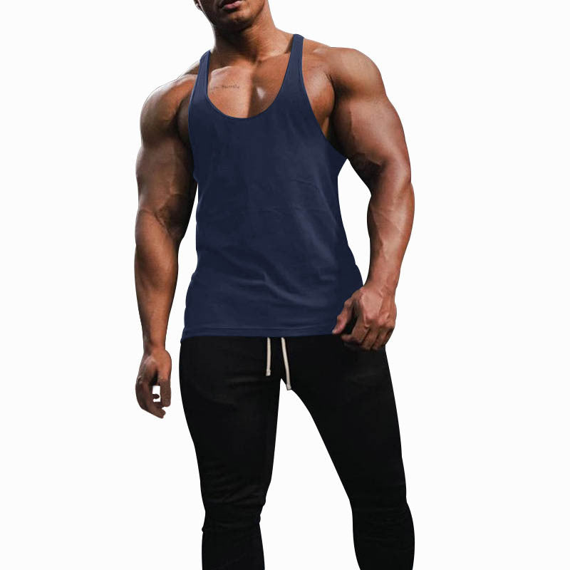 Herren Sporttanktop mit racerback Design und atmungsaktiver Baumwolle EB