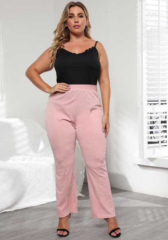 Damen Elegante Hochbundhose mit bequemem Schnitt EB
