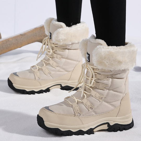 Damen Winterwanderboots mit isolierendem Futter und rutschfester Profilsohle EB
