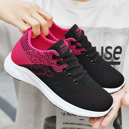 Damen Sportliche Leichtgewicht-Sneaker mit atmungsaktivem Obermaterial EB