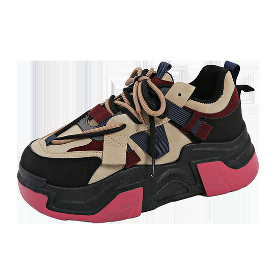 Damen Sportliche Chunky Sneakers mit innovativer Schnürtechnologie EB