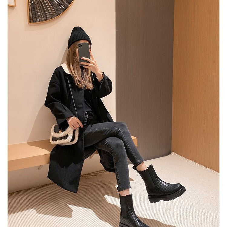 Damen Komfortable Chelsea-Boots mit gefüttertem Innenleben und rutschfester Sohle EB