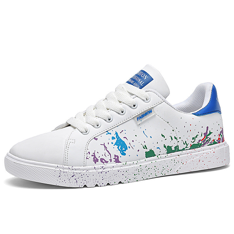 Unisex Freizeit-Sneaker mit Farbspritz-Design und gepolstertem Komfortfußbett EB