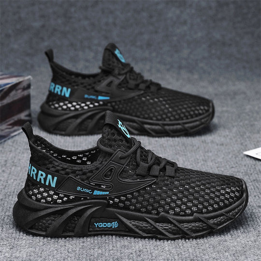 Damen Sportliche Sneakers mit atmungsaktivem Netzoberteil und stoßdämpfender Sohle EB