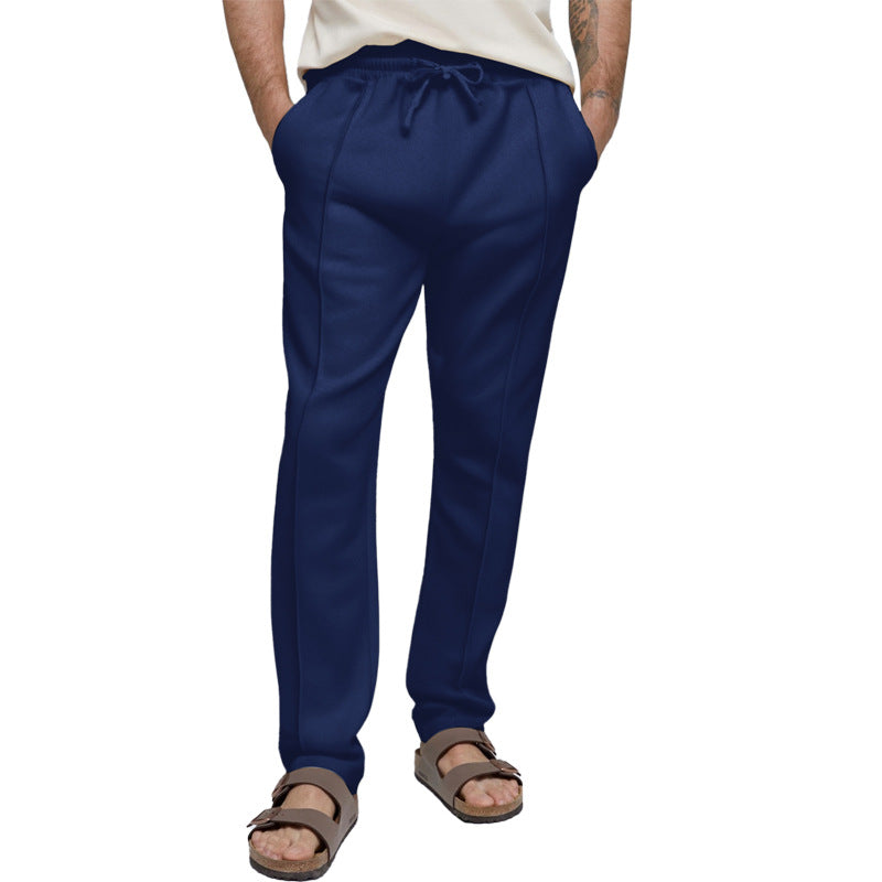 Herren sportliche Freizeithose mit elastischem Bund und seitlichen Eingrifftaschen EB