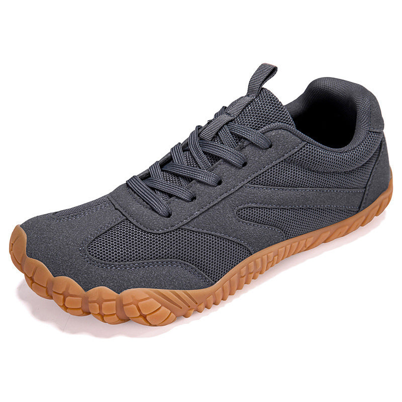 Unisex atmungsaktive Mesh-Sneaker mit Wildleder-Overlays, flexibler Profilsohle und ergonomischem Fußbett EB