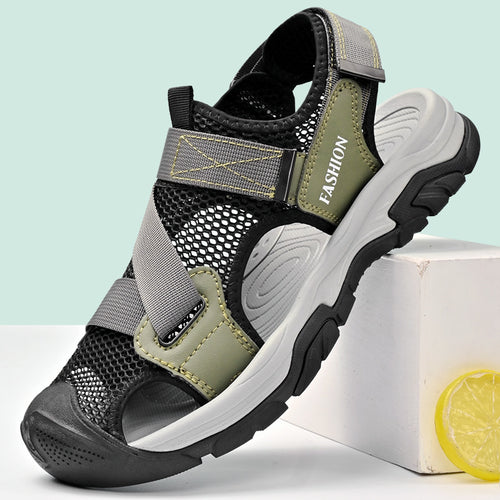 Damen Bequeme und atmungsaktive Outdoor-Sandalen mit rutschfester Sohle EB
